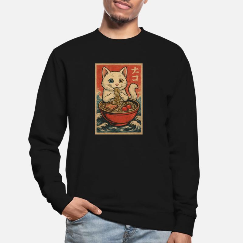 Cat Frames Ukiyo-E Retro Unisex Sweatshirt