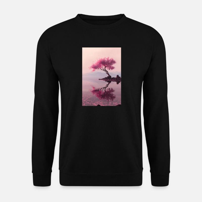 Blush Blossom Shore Reflections - Unisex Pullover - Schwarz
