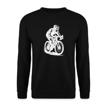 Motif drôle de vélo de route - Sweat-shirt Unisexe - noir - Devant - Alina (178cm) & Michal (187cm)