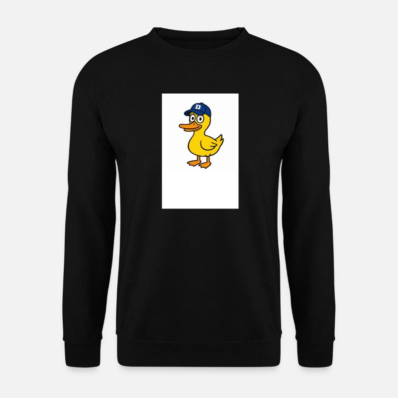 Ente mit D-Kappe - Unisex Pullover - Schwarz