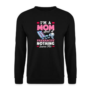 Pharmacist Pharmaceutical Technical - Unisex Sweatshirt - black - Front - Alina (178cm) & Michal (187cm)