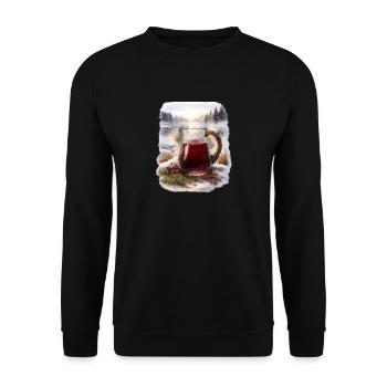 Carafe de Mors d’hiver - Sweat-shirt Unisexe - noir - Devant - Alina (178cm) & Michal (187cm)
