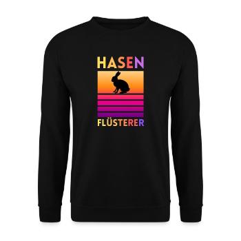 Bunny Whisperer - Unisex Sweatshirt - black - Front - Alina (178cm) & Michal (187cm)