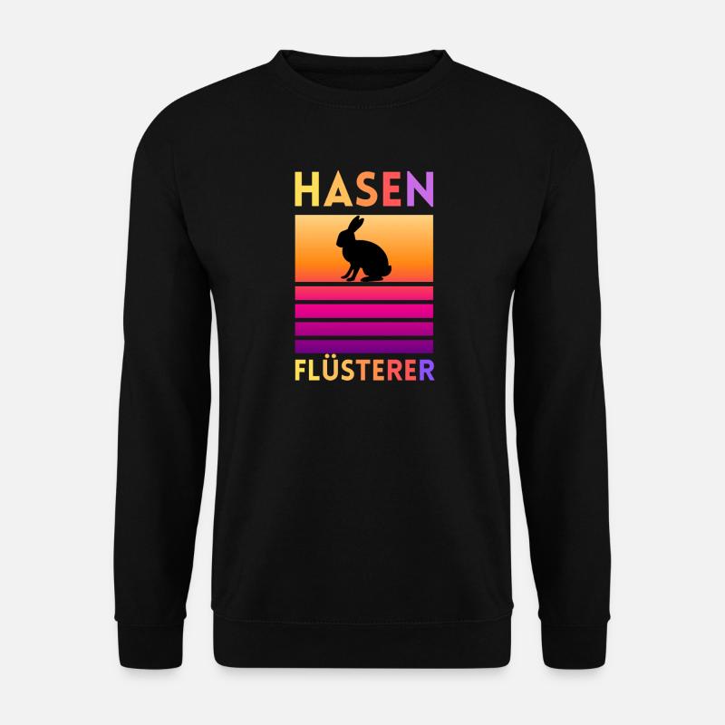 Hase Flüsterer - Unisex Pullover - Schwarz