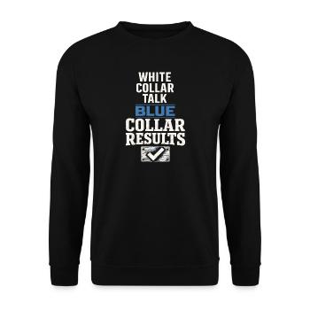 workers who are trained as welders and - Unisex Sweatshirt - black - Front - Alina (178cm) & Michal (187cm)