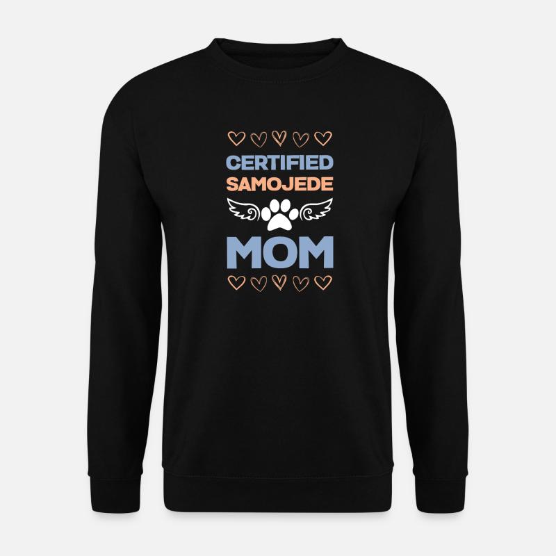 Certified Samoyed Mom Wings - Unisex Pullover - Schwarz
