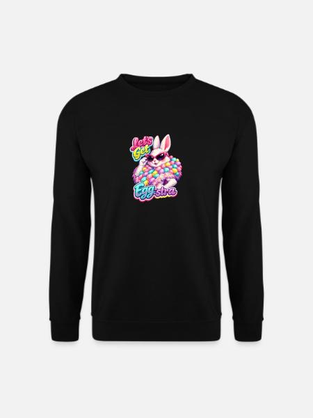 Bunny Bunny Spring Summer Easter Garden - Unisex Sweatshirt - black