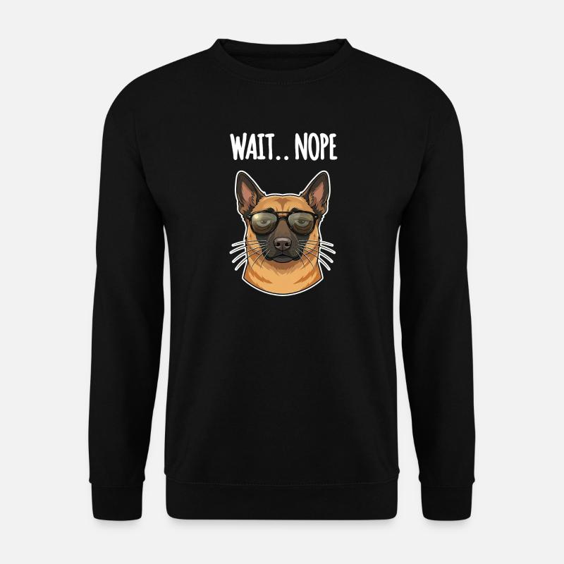 Malinois Nope - Unisex Pullover - Schwarz