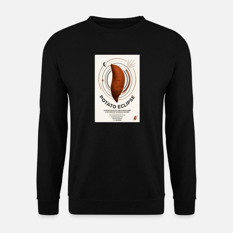 Potato Eclipse: Humble Tuber Odyssey - Unisex Sweatshirt - black