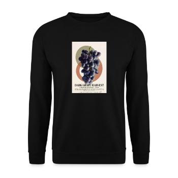 Dark Grape Harvest - Unisex Sweatshirt - black - Front - Alina (178cm) & Michal (187cm)