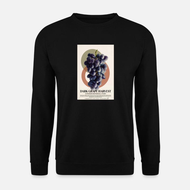 Dunkle Traubenernte - Unisex Pullover - Schwarz