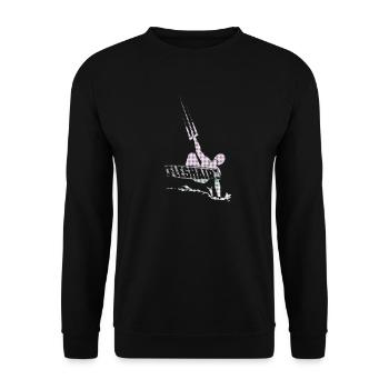 Kitesurfer - Unisex Pullover - Schwarz - Vorne - Alina (178cm) & Michal (187cm)