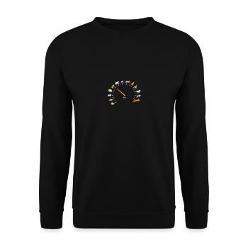 Amoureux des Animaux Jauge Vitesse Humour - Sweat-shirt Unisexe - noir - Devant - Alina (178cm) & Michal (187cm)