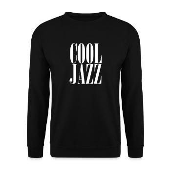 Cool Jazz Typography Tee - Unisex Sweatshirt - black - Front - Alina (178cm) & Michal (187cm)