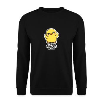 La fille à l’attitude zéro coinne - Sweat-shirt Unisexe - noir - Devant - Alina (178cm) & Michal (187cm)
