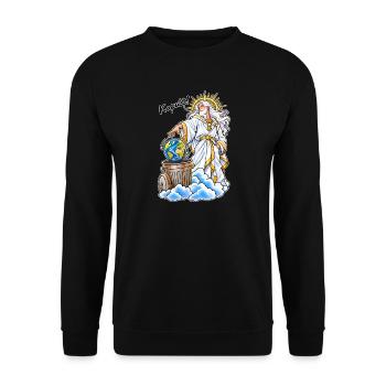 Kaputt! - Unisex Pullover - Schwarz - Vorne - Alina (178cm) & Michal (187cm)