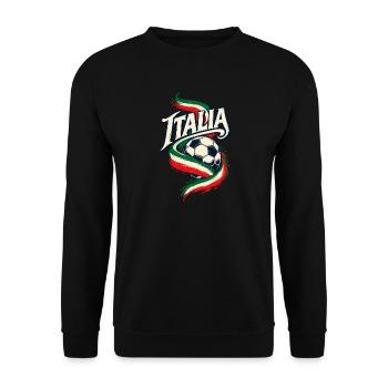 Italien Fußball - Unisex Pullover - Schwarz - Vorne - Alina (178cm) & Michal (187cm)