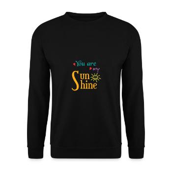 Tu es mon Rayon de soleil - Sweat-shirt Unisexe - noir - Devant - Alina (178cm) & Michal (187cm)