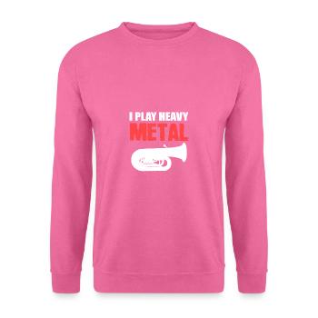 Schwermetall spielen Musiker Gift - Unisex Pullover - Pink - Vorne