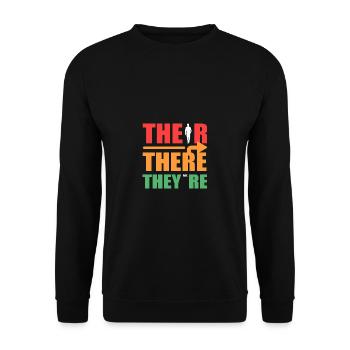 Là, ce sont des enseignants de l’école primaire Poison - Sweat-shirt Unisexe - noir - Devant - Alina (178cm) & Michal (187cm)