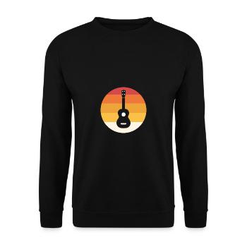 Ukelele Retro Uke -Cadeau Enthousiaste - Sweat-shirt Unisexe - noir - Devant - Alina (178cm) & Michal (187cm)