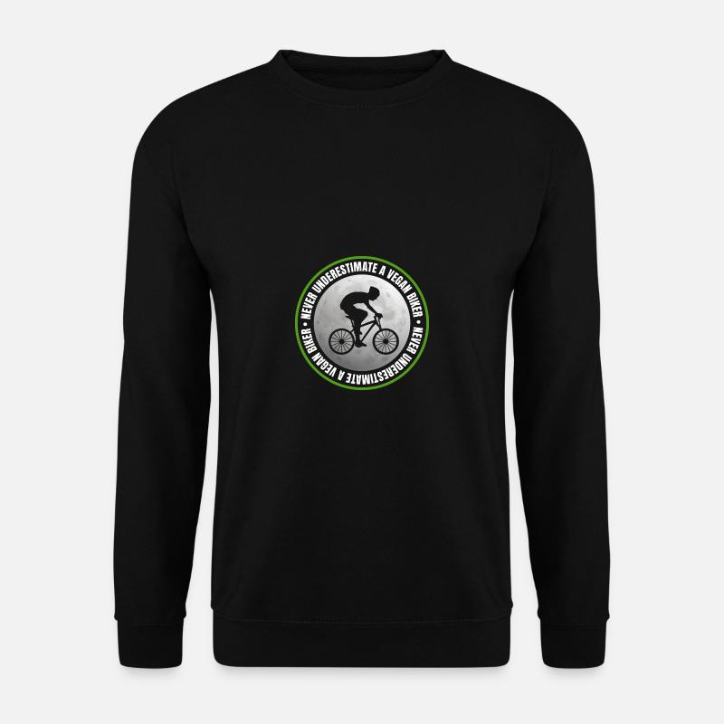 Herrliches veganes Biker -Zitat - Unisex Pullover - Schwarz