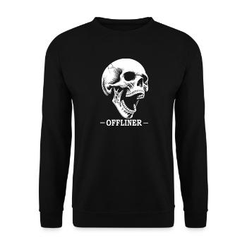 Crying Skull - Unisex Pullover - Schwarz - Vorne - Alina (178cm) & Michal (187cm)