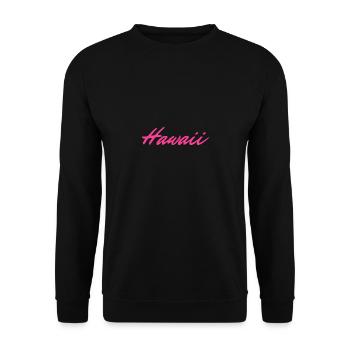 Hawaii pink - Unisex Pullover - Schwarz - Vorne - Alina (178cm) & Michal (187cm)