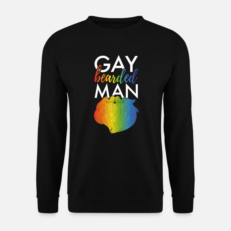 Gay bearded man - Unisex Sweatshirt - black