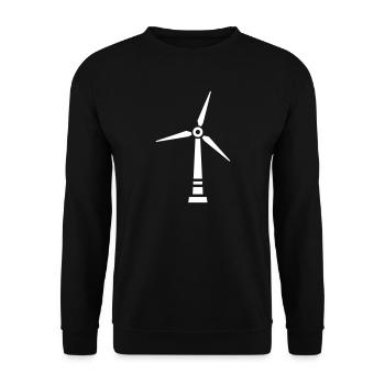 windmill - Unisex Sweatshirt - black - Front - Alina (178cm) & Michal (187cm)