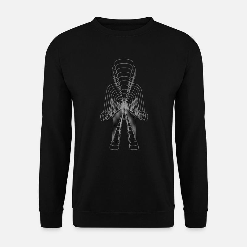 Playmobil Figure Multiple Monochrome Effect - Unisex Sweatshirt - black