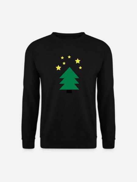 Christmas tree green - Unisex Sweatshirt - black