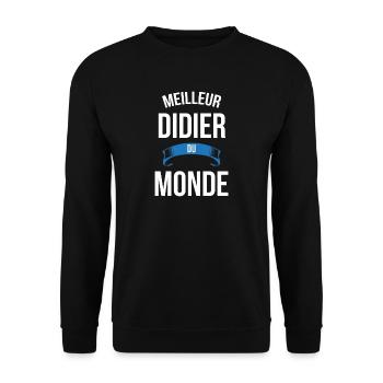 Meilleur Didier du monde homme - Sweat-shirt Unisexe - noir - Devant - Alina (178cm) & Michal (187cm)