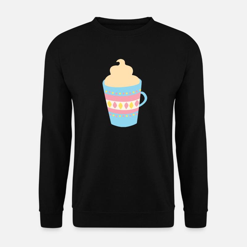 Coupe | Chocolat chaud | idée cadeau - Sweat-shirt Unisexe - noir