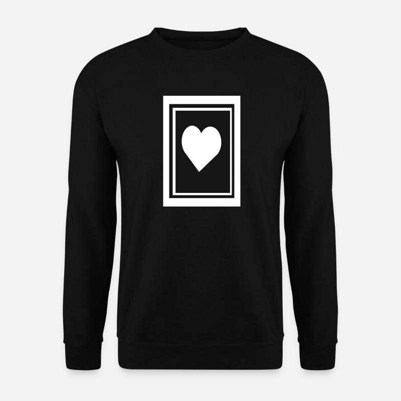 Heart - Unisex Pullover - Schwarz