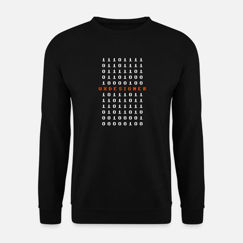 Cadeau UX Designer Nerd Matrix Bit Octets - Sweat-shirt Unisexe - noir