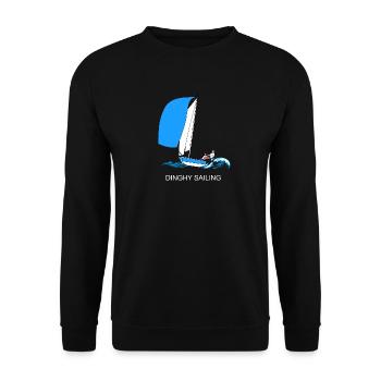 DINGHY SAILING, I'D RATHER BE SAILING T SHIRT - Unisex Sweatshirt - black - Front - Alina (178cm) & Michal (187cm)