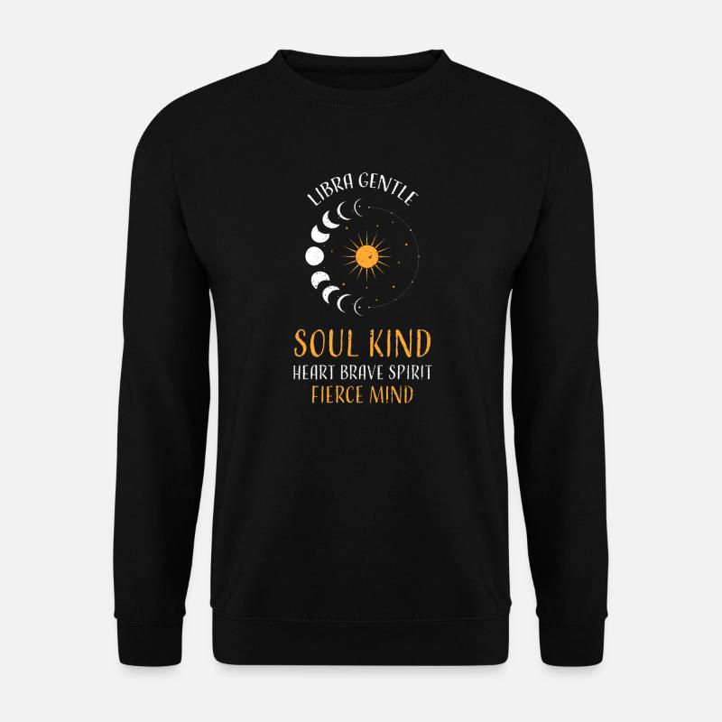 Libra Gentle Soul Kind Heart Bra... - Unisex Pullover - Schwarz