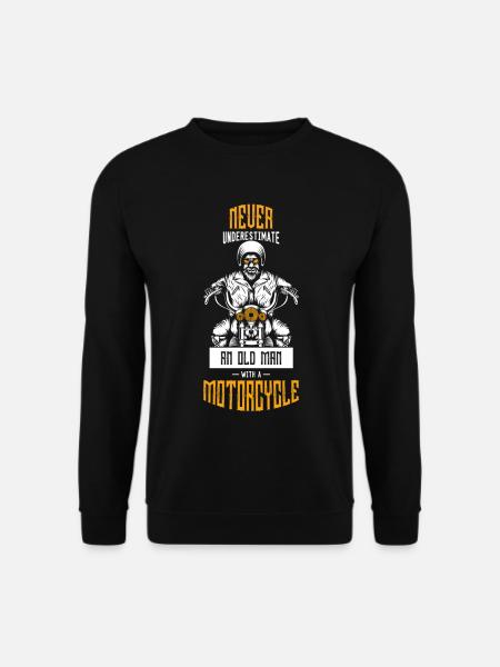 MOTORRAD RENTNER ALTER MANN SENIOR PENSION - Unisex Pullover - Schwarz