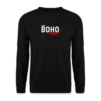 I am Boho - Basic Vibes - Unisex Sweatshirt - black - Front - Alina (178cm) & Michal (187cm)