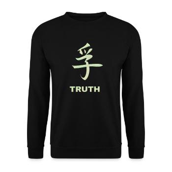 Characters Truth Chinese - Unisex Sweatshirt - black - Front - Alina (178cm) & Michal (187cm)