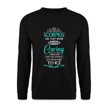 Horoscope Star - Unisex Sweatshirt - black - Front - Alina (178cm) & Michal (187cm)