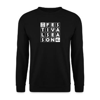 Saison des festivals - Sweat-shirt Unisexe - noir - Devant - Alina (178cm) & Michal (187cm)