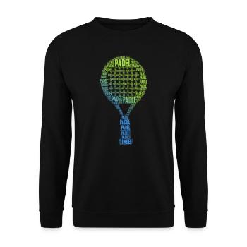 Padel Racket Padel Tennis Paddle Padeltennis - Unisex Sweatshirt - black - Front - Alina (178cm) & Michal (187cm)