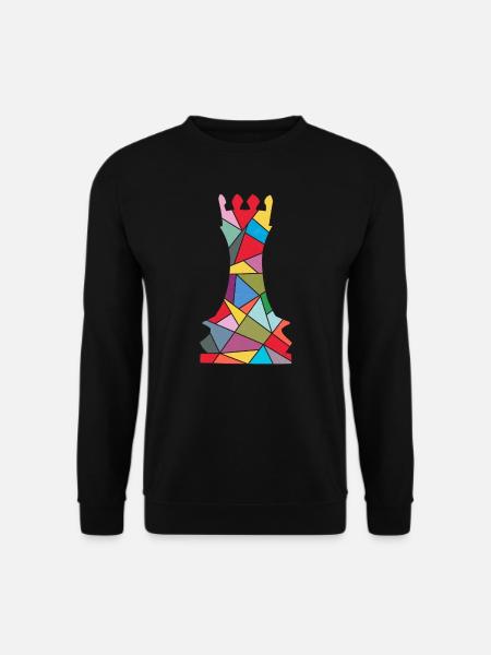 Schachspieler Schachfigur Kinder Schach - Unisex Pullover - Schwarz