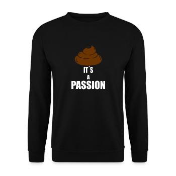 kacke poop geschenk Geschenkidee Geburtstag spaß - Unisex Pullover - Schwarz - Vorne - Alina (178cm) & Michal (187cm)