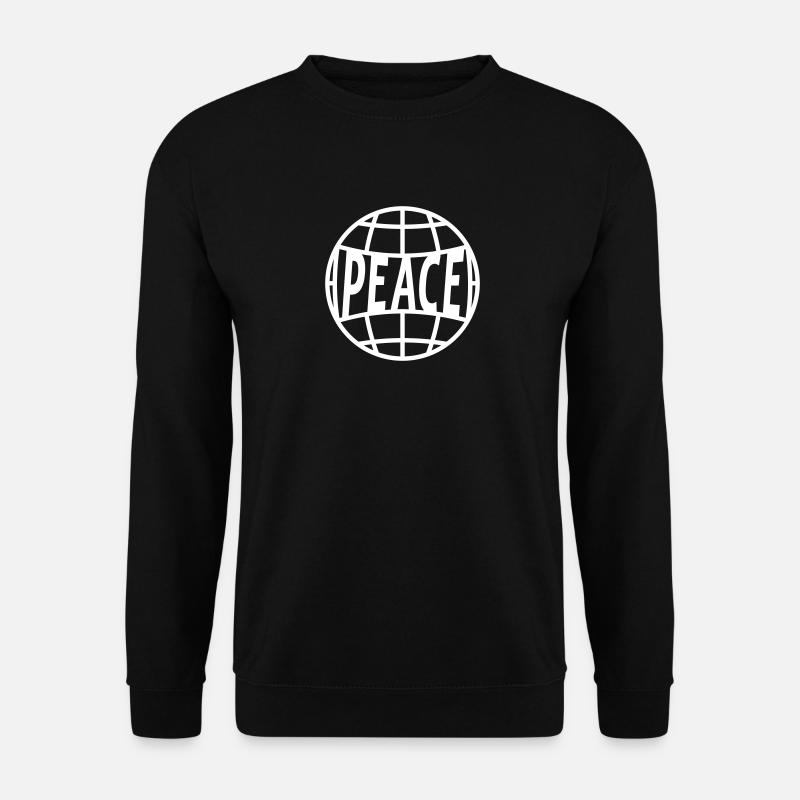 Peace on Earth Globe - Unisex Sweatshirt - black