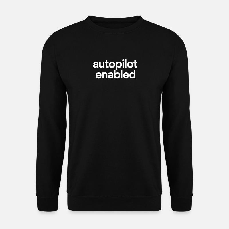 autopilot enabled - Unisex Pullover - Schwarz
