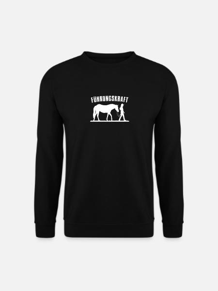 Pferde Reiterin Reitsport Geschenk · Führungskraft - Unisex Pullover - Schwarz