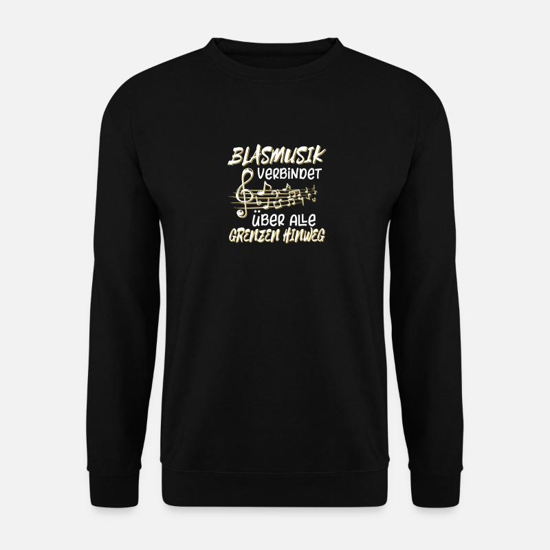 Blasmusik Musiker Musik Geschenk · Verbindung - Unisex Pullover - Schwarz